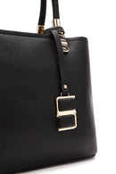 Women's Black Long Strap Accessory Detailed Handbag | Derimod Women's Black Long Strap Accessory Detailed Handbag | Derimod