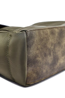 Woman Khaki Long Strap Fabric Shoulder Bag | Derimod Woman Khaki Long Strap Fabric Shoulder Bag | Derimod