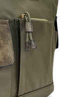 Woman Khaki Long Strap Fabric Shoulder Bag | Derimod Woman Khaki Long Strap Fabric Shoulder Bag | Derimod
