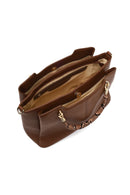 Women's Brown Long Strap Accessorized Shoulder Bag | Derimod Women's Brown Long Strap Accessorized Shoulder Bag | Derimod