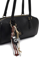 Women's Black Shoulder Bag with Accessories | Derimod Women's Black Shoulder Bag with Accessories | Derimod