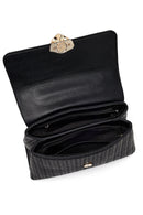 Women's Black Long Strap Classic Shoulder Bag | Derimod Women's Black Long Strap Classic Shoulder Bag | Derimod
