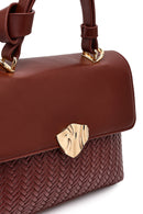Women's Brown Long Strap Classic Shoulder Bag | Derimod Women's Brown Long Strap Classic Shoulder Bag | Derimod