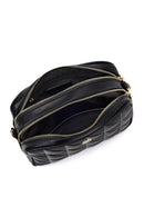 Women's Black Long Strapped Printed Crossbody Bag | Derimod Women's Black Long Strapped Printed Crossbody Bag | Derimod