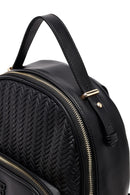 Women's Black Printed Backpack | Derimod Women's Black Printed Backpack | Derimod