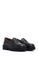 Kadın Siyah Deri Maskülen Loafer | Derimod Kadın Siyah Deri Maskülen Loafer | Derimod