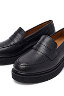 Kadın Siyah Deri Maskülen Loafer | Derimod Kadın Siyah Deri Maskülen Loafer | Derimod