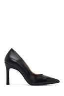 Women's Black Thin Heeled Leather Stiletto | Derimod Women's Black Thin Heeled Leather Stiletto | Derimod