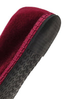 Women's Burgundy Fabric Loafer | Derimod Women's Burgundy Fabric Loafer | Derimod