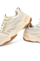 Women's Beige Lace-Up Thick-Soled Sneaker | Derimod Women's Beige Lace-Up Thick-Soled Sneaker | Derimod