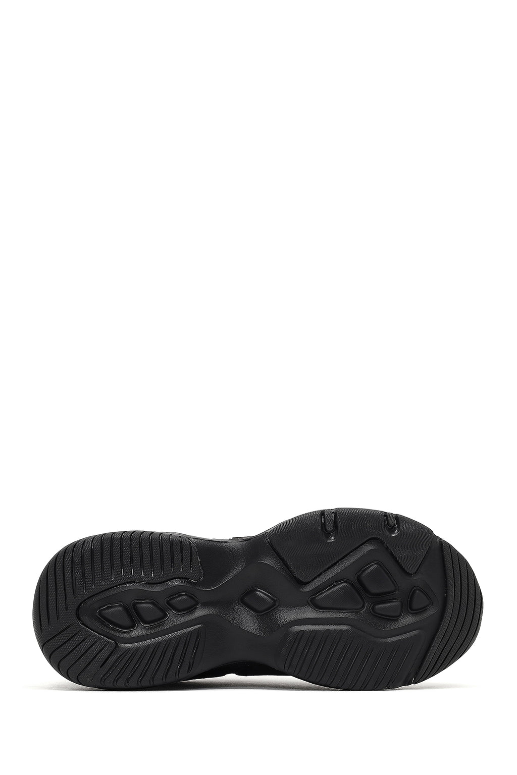 Kadın Siyah Bağcıklı Kalın Tabanlı Sneaker