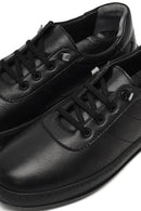 Women's Black Lace-up Leather Comfort Shoe | Derimod Women's Black Lace-up Leather Comfort Shoe | Derimod