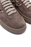 Women's Mink Lace-up Suede Leather Sneaker | Derimod Women's Mink Lace-up Suede Leather Sneaker | Derimod
