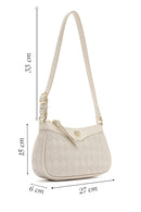 Women's Cream Printed Crossbody Bag | Derimod Women's Cream Printed Crossbody Bag | Derimod