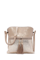 Women's Beige Long Strap Accessory Crossbody Bag | Derimod Women's Beige Long Strap Accessory Crossbody Bag | Derimod