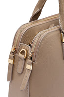 Woman Mink Long Strap Leather Classic Handbag | Derimod Woman Mink Long Strap Leather Classic Handbag | Derimod