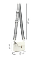 Women's White Long Strap Crossbody Bag | Derimod Women's White Long Strap Crossbody Bag | Derimod