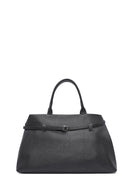 Women's Black Long Strap Classic Leather Handbag | Derimod Women's Black Long Strap Classic Leather Handbag | Derimod