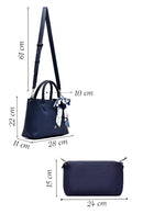 Women's Navy Blue Long Strap Shoulder Bag | Derimod Women's Navy Blue Long Strap Shoulder Bag | Derimod