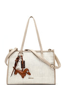 Women's Beige Long Strap Shoulder Bag | Derimod Women's Beige Long Strap Shoulder Bag | Derimod