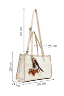 Women's Beige Long Strap Shoulder Bag | Derimod Women's Beige Long Strap Shoulder Bag | Derimod
