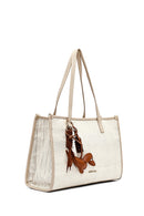Women's Beige Long Strap Shoulder Bag | Derimod Women's Beige Long Strap Shoulder Bag | Derimod