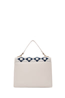 Women's Cream Printed Long Shoulder Bag | Derimod Women's Cream Printed Long Shoulder Bag | Derimod