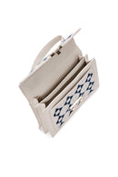 Women's Cream Printed Long Shoulder Bag | Derimod Women's Cream Printed Long Shoulder Bag | Derimod