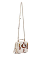Women's Cream Printed Long Strap Crossbody Bag | Derimod Women's Cream Printed Long Strap Crossbody Bag | Derimod