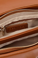Women's Brown Long Strap Patterned Handbag | Derimod Women's Brown Long Strap Patterned Handbag | Derimod