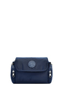 Women's Navy Blue Fabric Crossbody Bag | Derimod Women's Navy Blue Fabric Crossbody Bag | Derimod