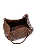 Women's Brown Braided Shoulder Bag | Derimod Women's Brown Braided Shoulder Bag | Derimod