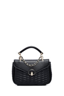 Women's Black Long Strap Quilted Crossbody Bag | Derimod Women's Black Long Strap Quilted Crossbody Bag | Derimod