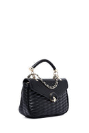Women's Black Long Strap Quilted Crossbody Bag | Derimod Women's Black Long Strap Quilted Crossbody Bag | Derimod