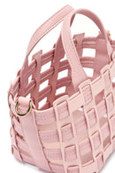 Woman Pink Long Strap Knitted Shoulder Bag | Derimod Woman Pink Long Strap Knitted Shoulder Bag | Derimod