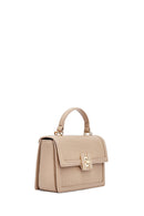 Women's Mink Long Strap Printed Crossbody Bag | Derimod Women's Mink Long Strap Printed Crossbody Bag | Derimod