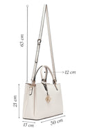 Women's White Long Strap Classic Handbag | Derimod Women's White Long Strap Classic Handbag | Derimod