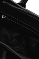 Women's Black Long Strap Knitted Classic Shoulder Bag | Derimod Women's Black Long Strap Knitted Classic Shoulder Bag | Derimod