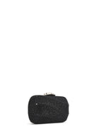 Women's Black Long Chain Strap Stone Mini Box Evening Bag | Derimod Women's Black Long Chain Strap Stone Mini Box Evening Bag | Derimod
