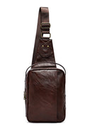 Men's Brown Mini Crossbody Bag | Derimod Men's Brown Mini Crossbody Bag | Derimod
