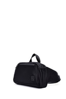 Men's Black Fabric Mini Waist Bag | Derimod Men's Black Fabric Mini Waist Bag | Derimod