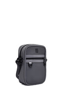 Men's Gray Mini Fabric Messenger Bag | Derimod Men's Gray Mini Fabric Messenger Bag | Derimod