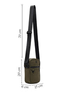 Men's Khaki Mini Fabric Messenger Bag | Derimod Men's Khaki Mini Fabric Messenger Bag | Derimod