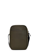 Men's Khaki Mini Fabric Messenger Bag | Derimod Men's Khaki Mini Fabric Messenger Bag | Derimod