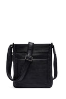 Men's Black Long Suspender Leather Messenger Bag | Derimod Men's Black Long Suspender Leather Messenger Bag | Derimod