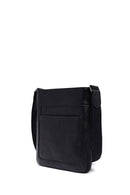 Men's Black Long Suspender Leather Messenger Bag | Derimod Men's Black Long Suspender Leather Messenger Bag | Derimod