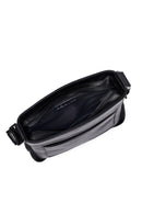 Men's Black Long Suspender Leather Messenger Bag | Derimod Men's Black Long Suspender Leather Messenger Bag | Derimod