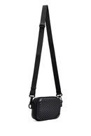 D-Pack Men's Black Mini Box Crossbody Bag | Derimod D-Pack Men's Black Mini Box Crossbody Bag | Derimod