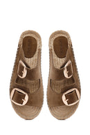 Women's Mink Buckle Suede Leather Espadrille Slippers
| Derimod
Women's Mink Buckle Suede Leather Espadrille Slippers
| Derimod