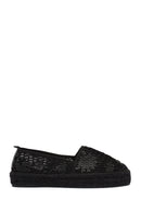Kadın Siyah Desenli Espadril | Derimod Kadın Siyah Desenli Espadril | Derimod